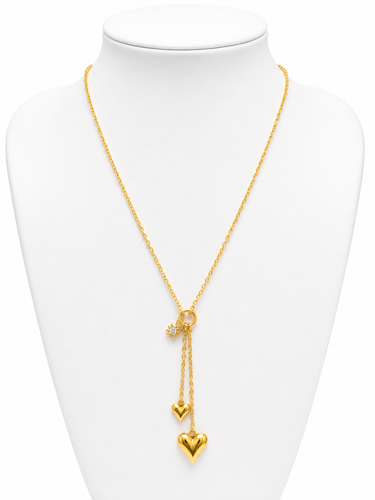 Golden Heartdrop Necklace