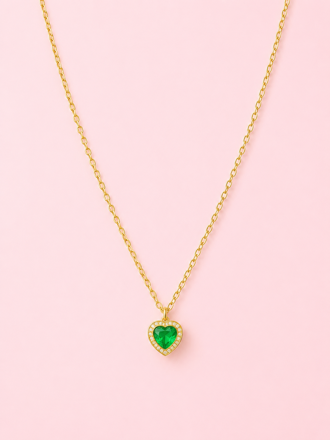Emerald Heart Necklace