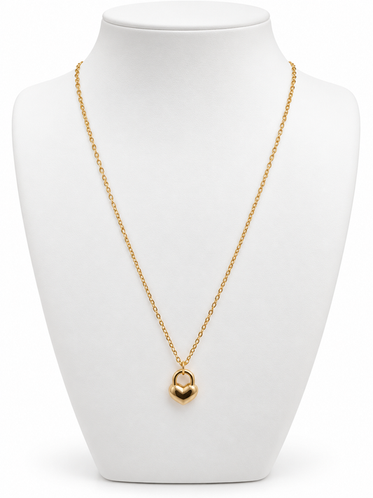 Heart Padlock Necklace