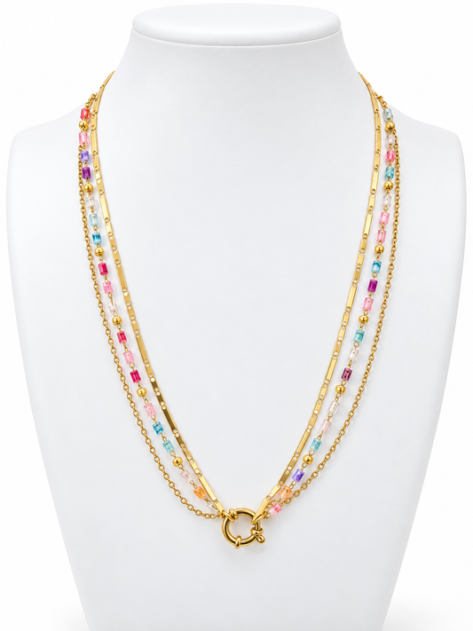 Rainbow Link Necklace