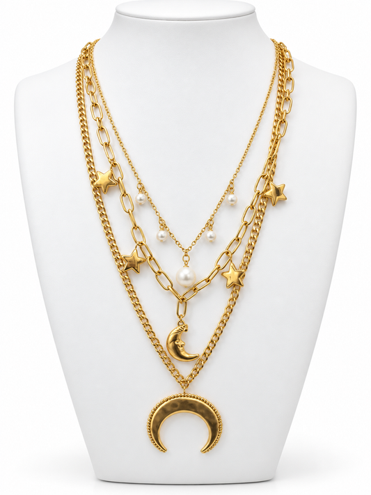Midnight Sky Layered Necklace
