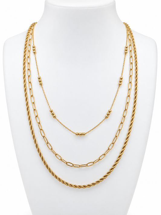 Trinity Layered Necklace