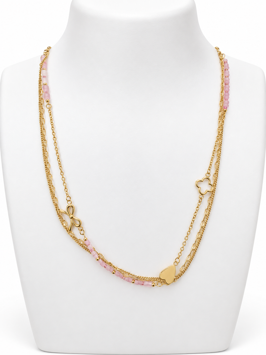 Cherry Blossom Layered Necklace