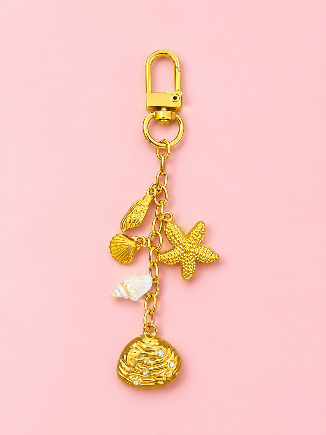 Shell Star Bag Charm/ Keyring