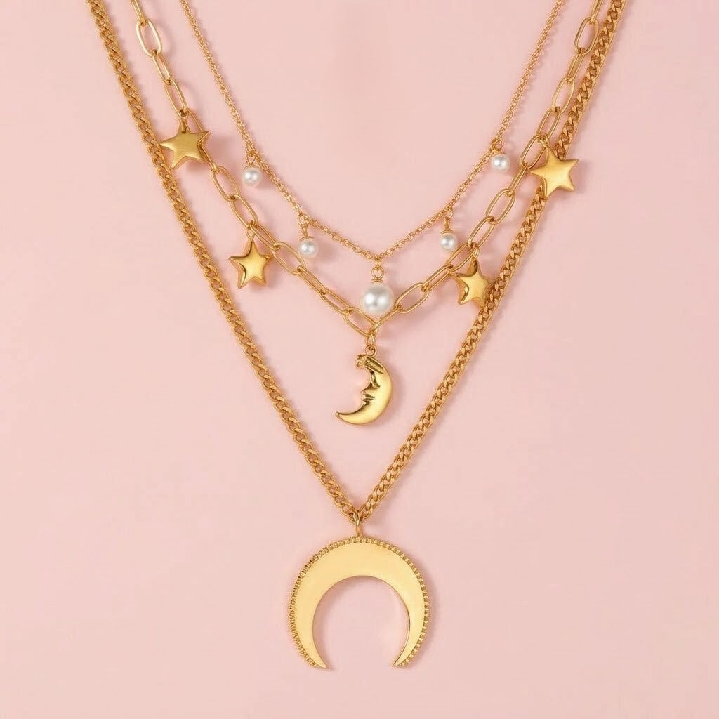 Midnight Sky Layered Necklace