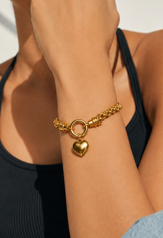 Heart Lock Vibes Bracelet