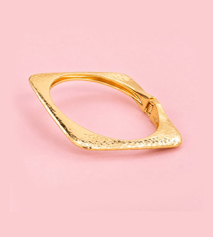Hammered Gold Statement bracelet
