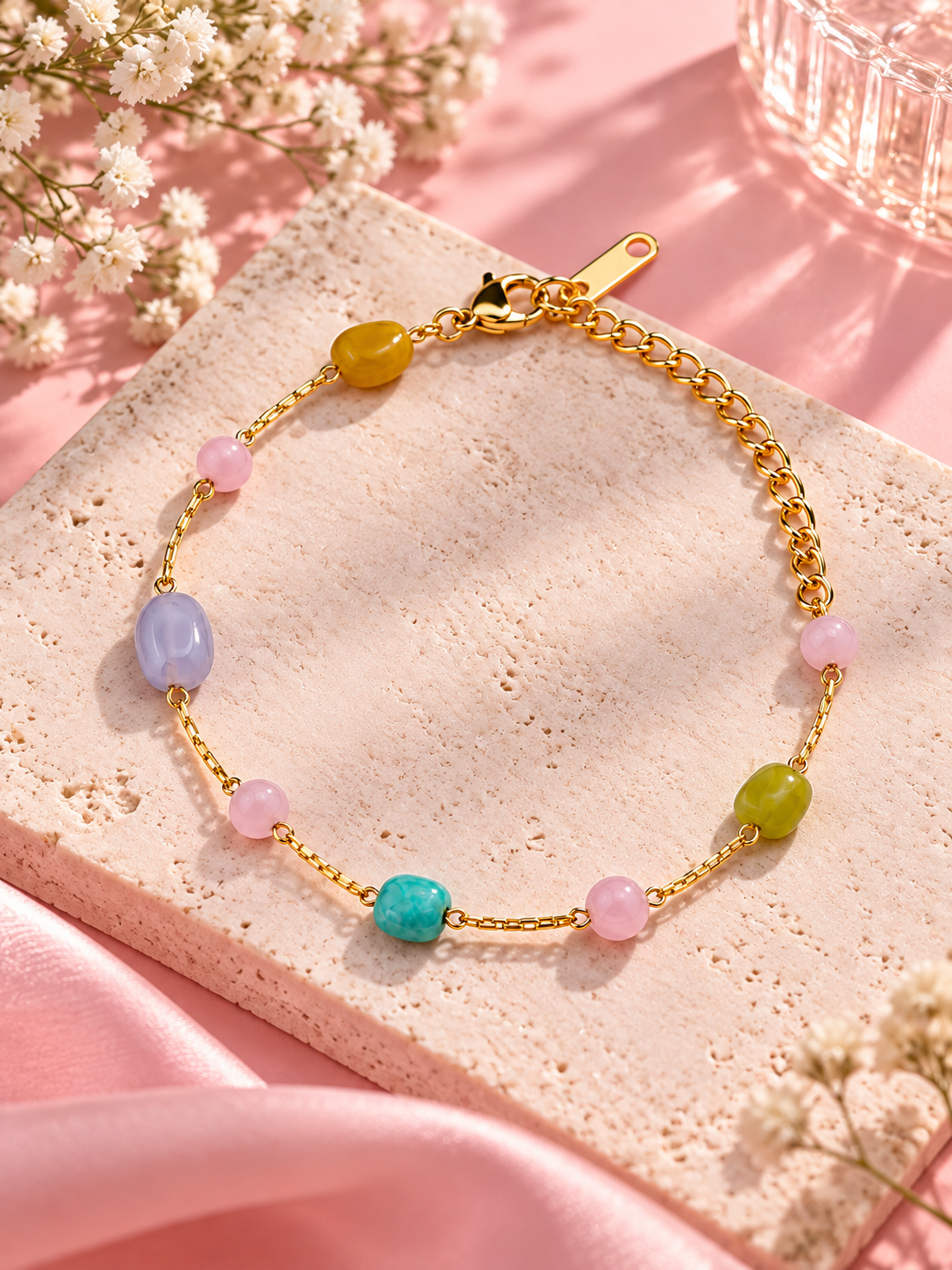 Pastel Gemstone Bracelet