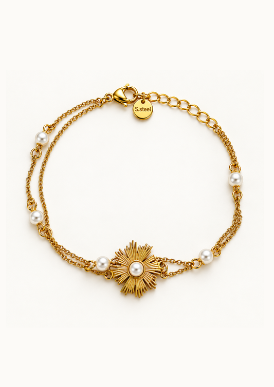 Sunbeam Pearl Bracelet
