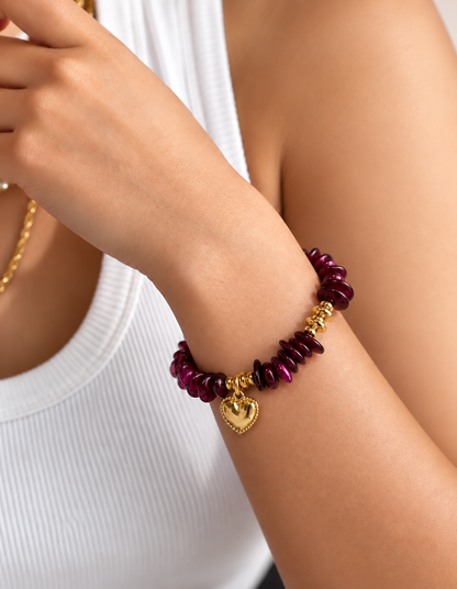 Cherry Crush Heart Bracelet