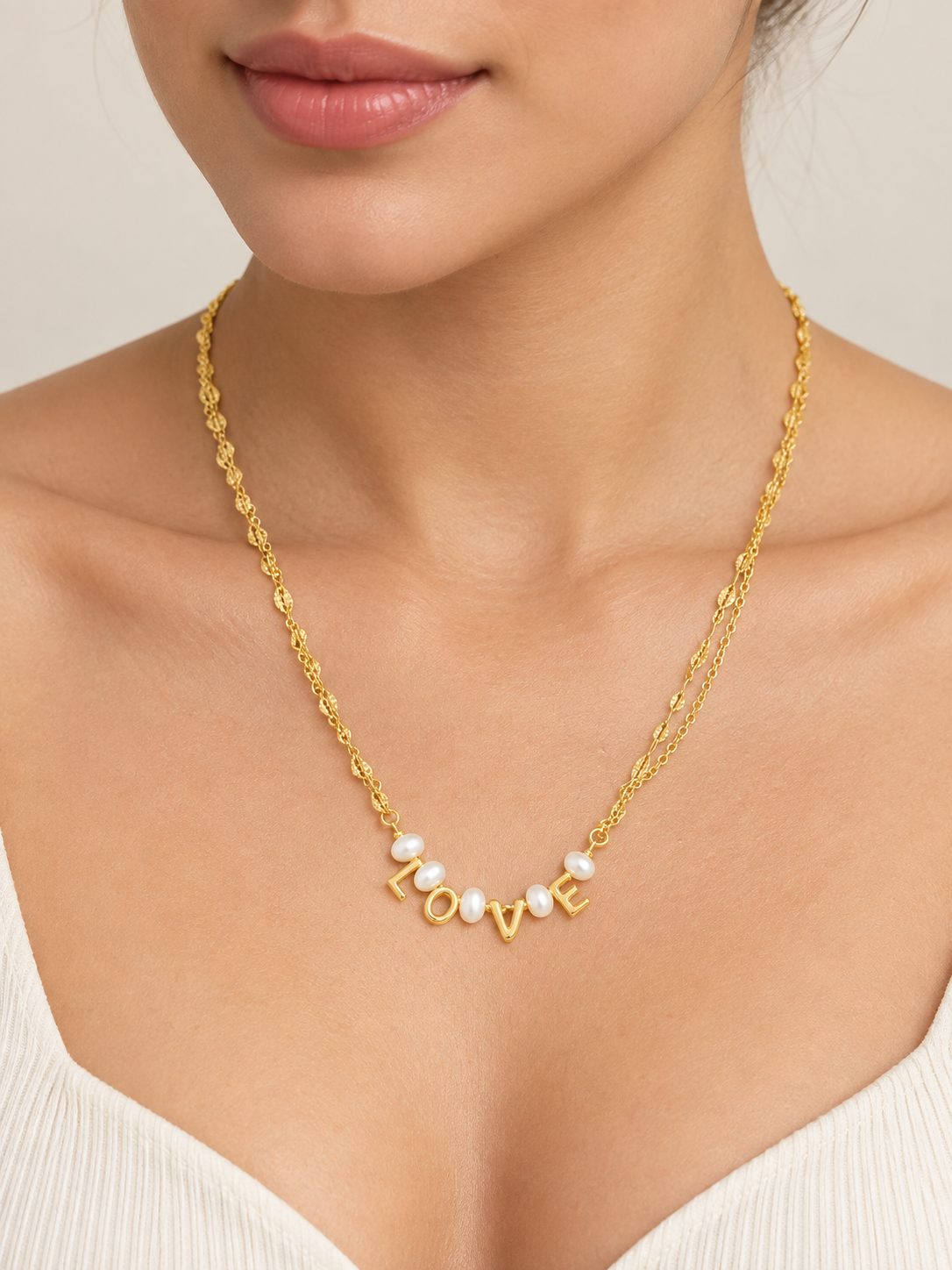 Love Pearl Necklace