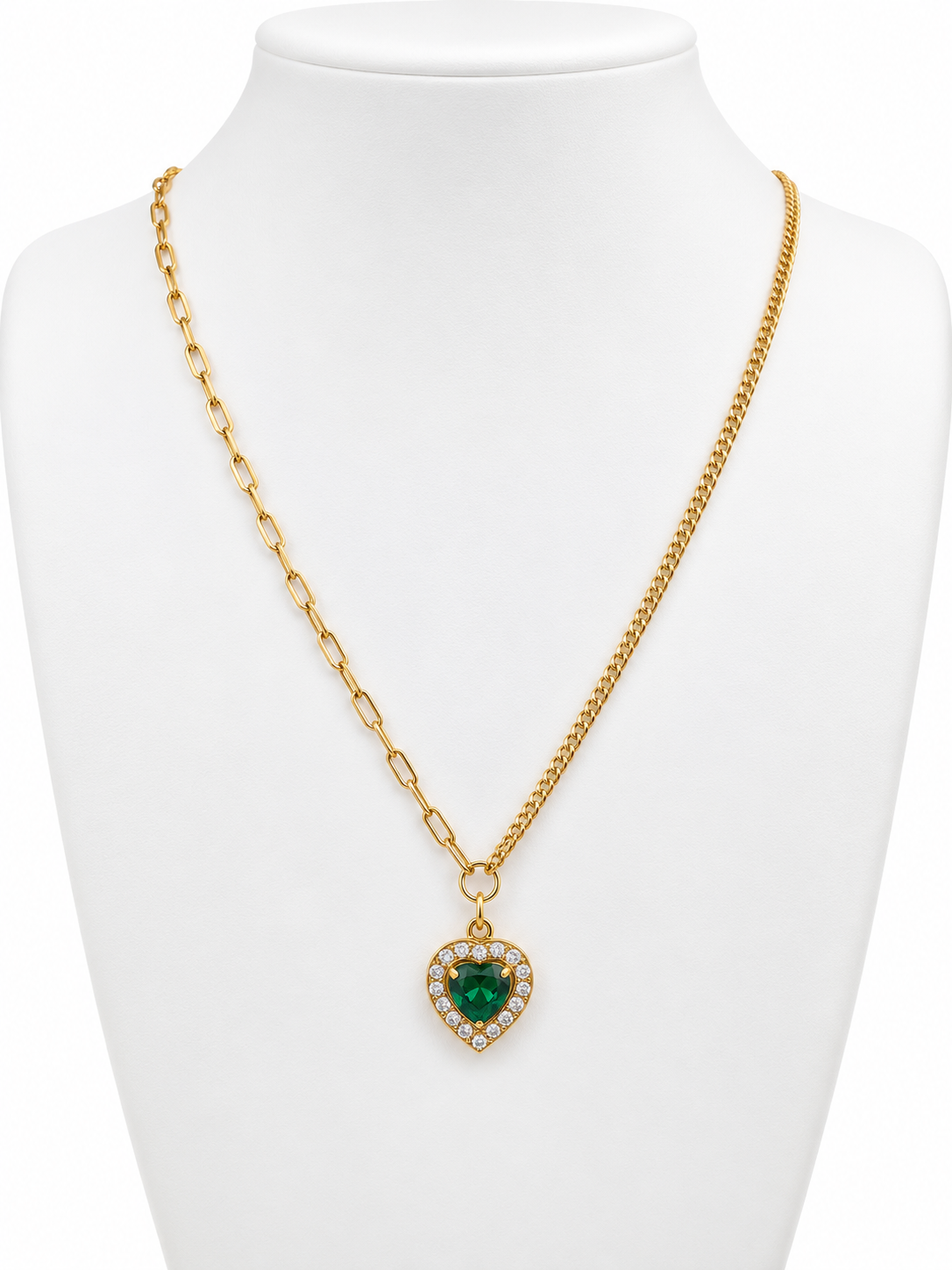 Emerald Pendant Necklace