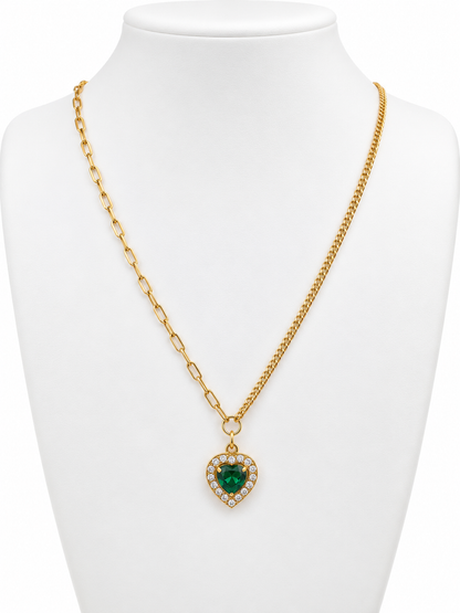 Emerald Pendant Necklace