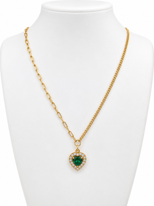 Emerald Pendant Necklace