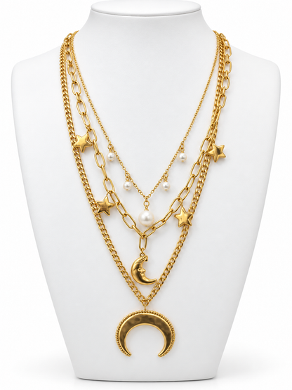 Midnight Sky Layered Necklace