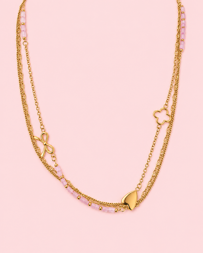 Cherry Blossom Layered Necklace