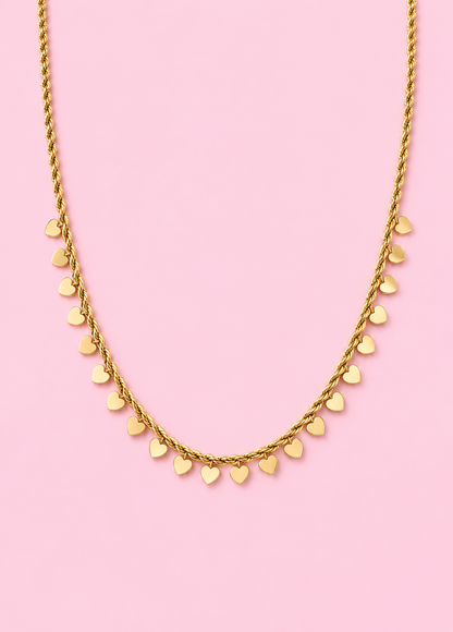 Heart Cascade Necklace