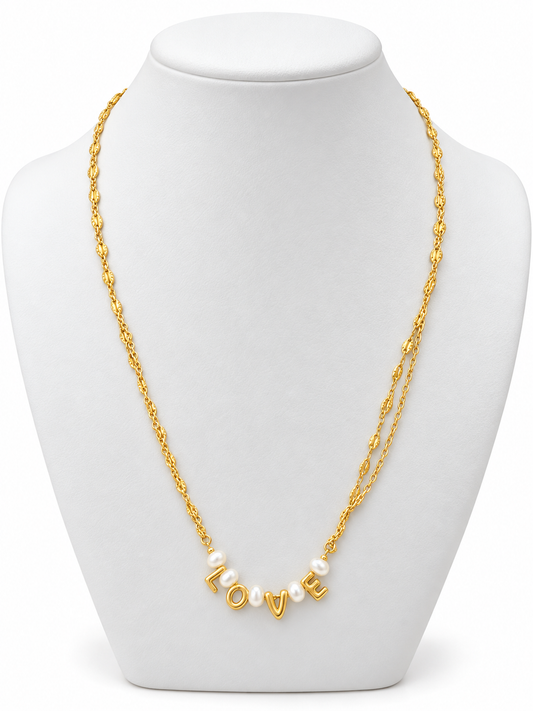 Love Pearl Necklace