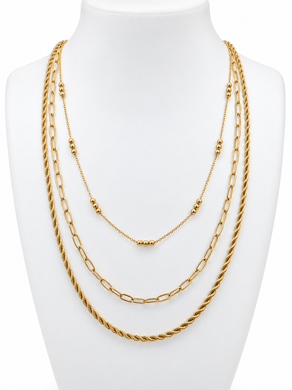 Trinity Layered Necklace