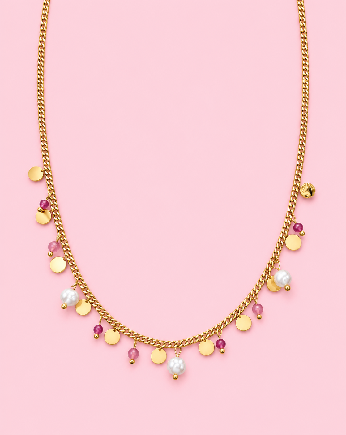 Pink Pearl Glow Necklace
