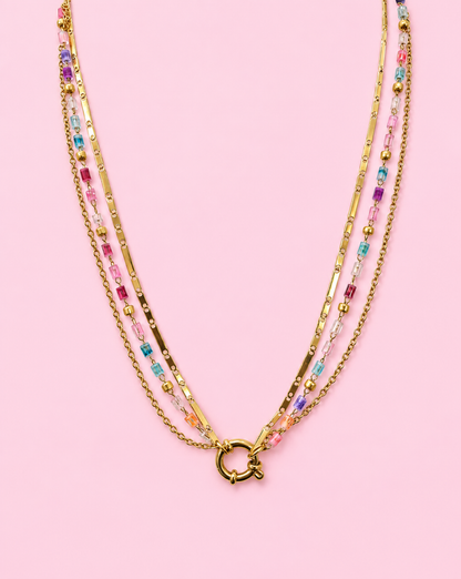 Rainbow Link Necklace