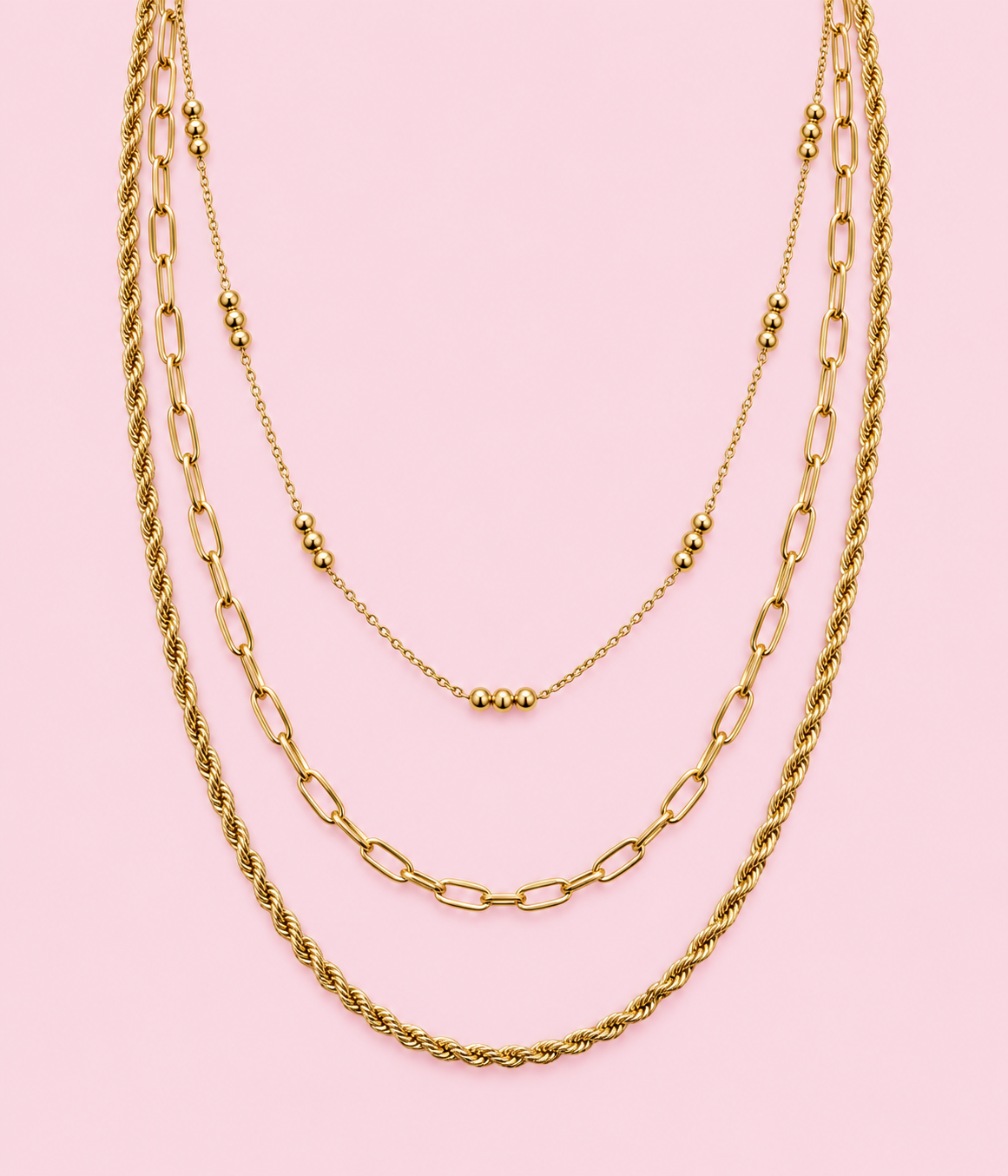 Trinity Layered Necklace