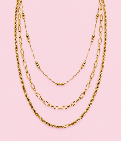 Trinity Layered Necklace