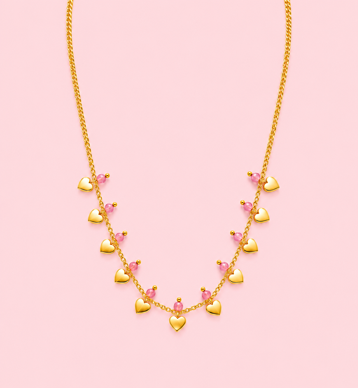 Blush Heart Necklace