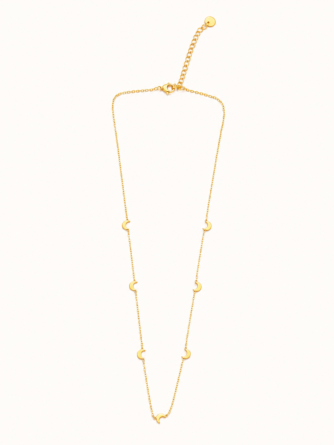 Luna Crescent Charm Necklace